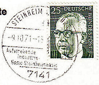 German Federla Republic Steinheim cancel