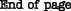 End of page
