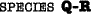 Species Q-R