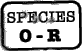 Species O-R