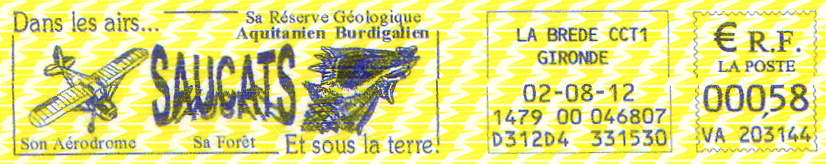 France Saucats meter