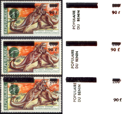 Benin 1985 overprints